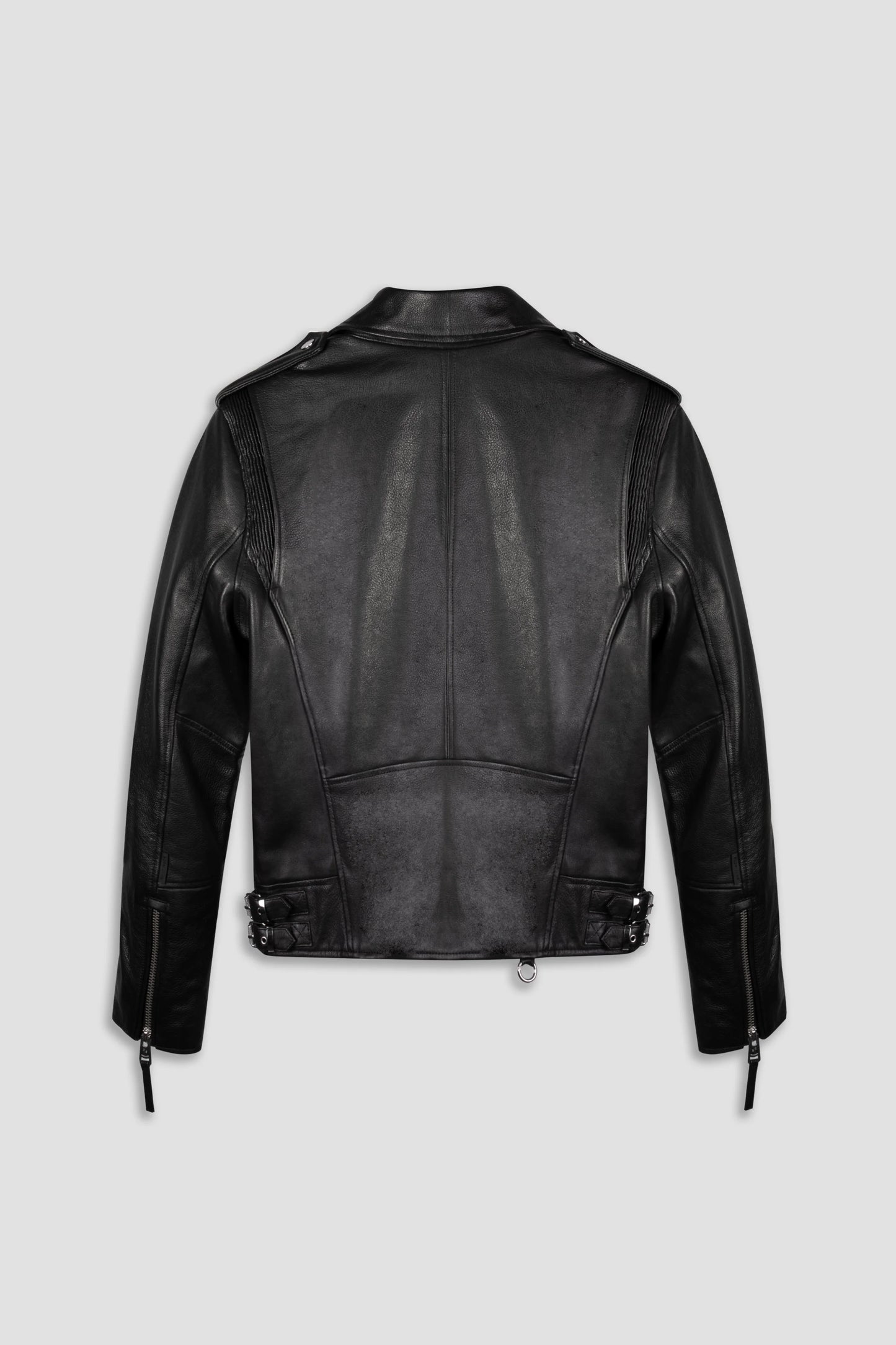 Classic Black Biker Leather Jacket