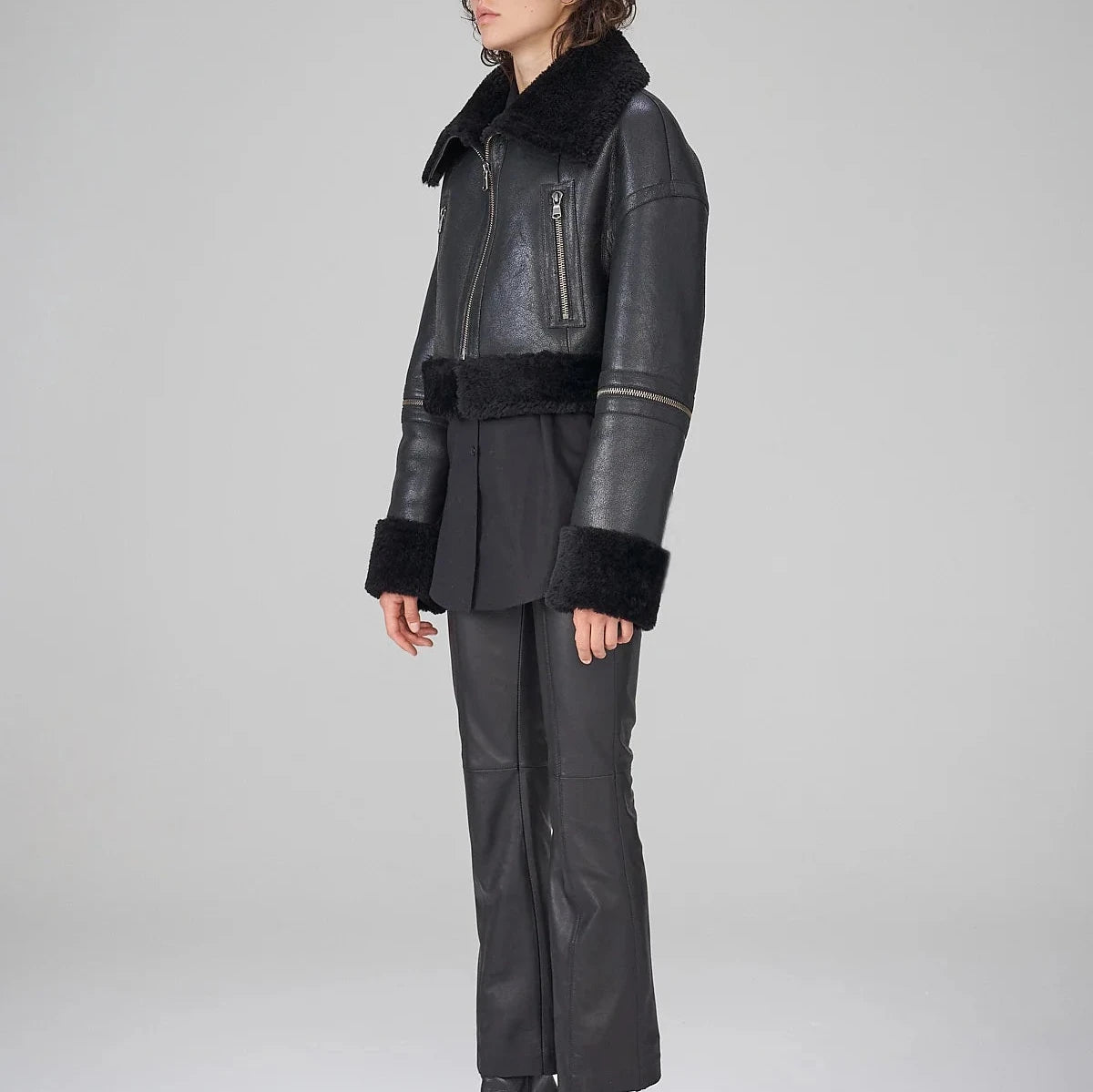 Black Shearling Jacket