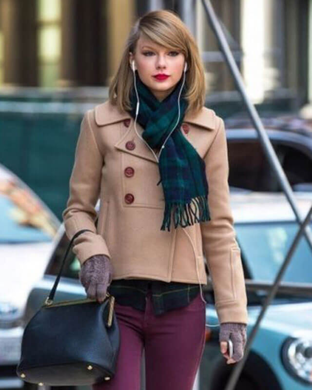 Taylor Swift Beige Short Coat