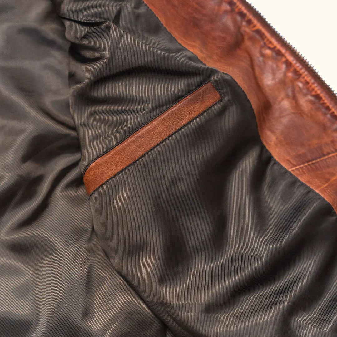 Whiskey Brown Leather Vest