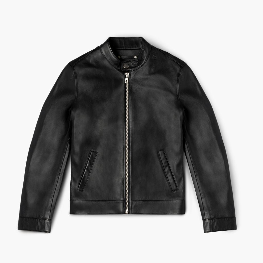 Men's Black Racer Jacket - Sleek & Versatile