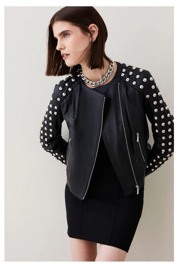 Studded Leather Jacket