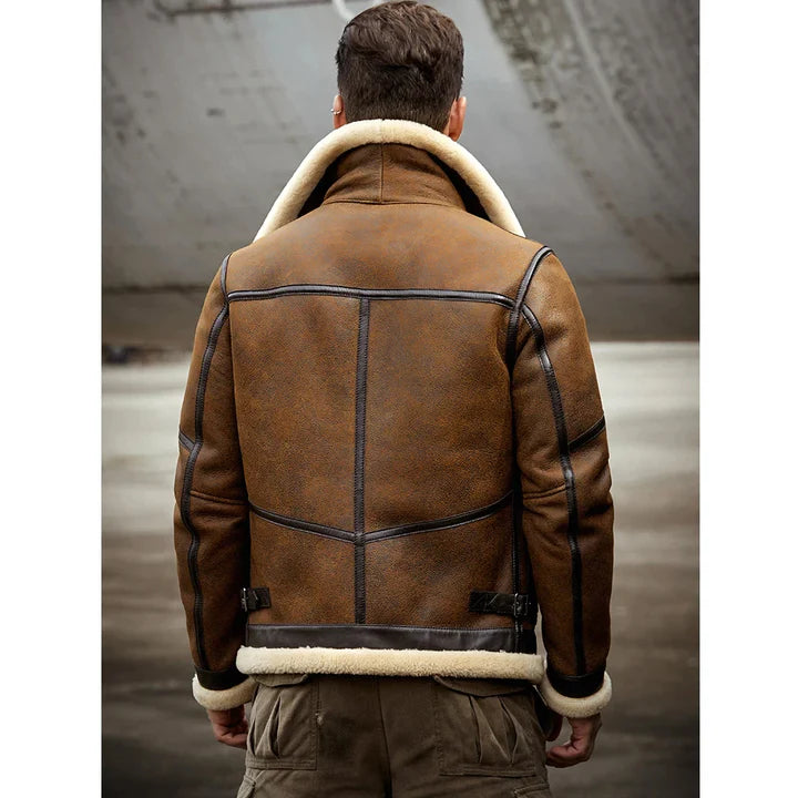 RAF Flight Shearling Sheepskin Leather Jacket