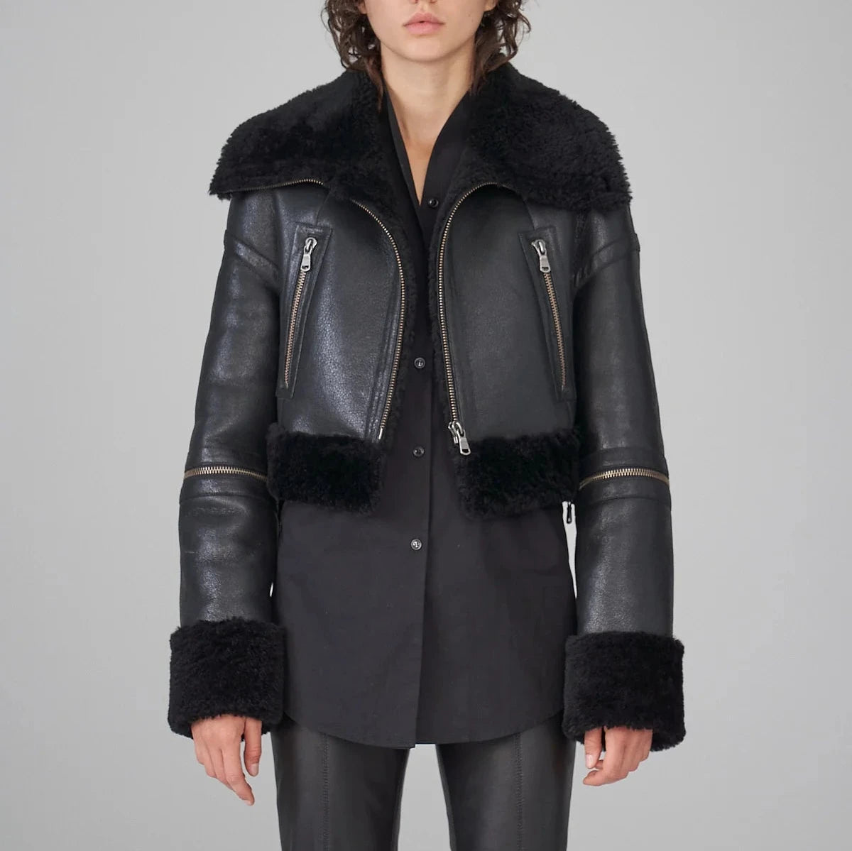 Black Shearling Jacket