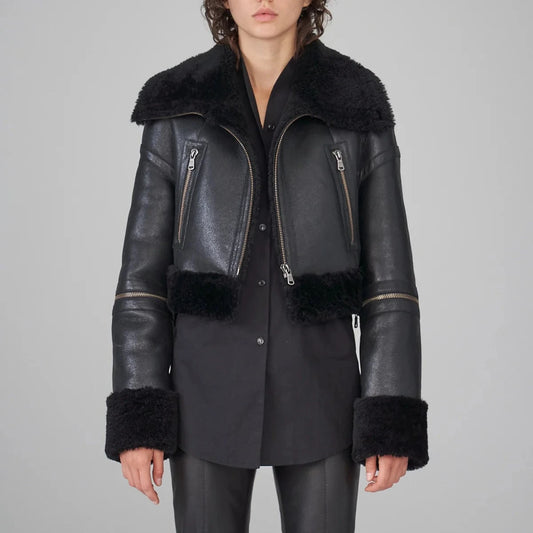 Black Shearling Jacket