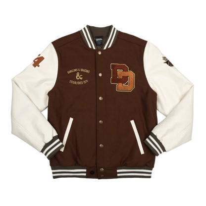 Bold Red Dragon Varsity Jacket