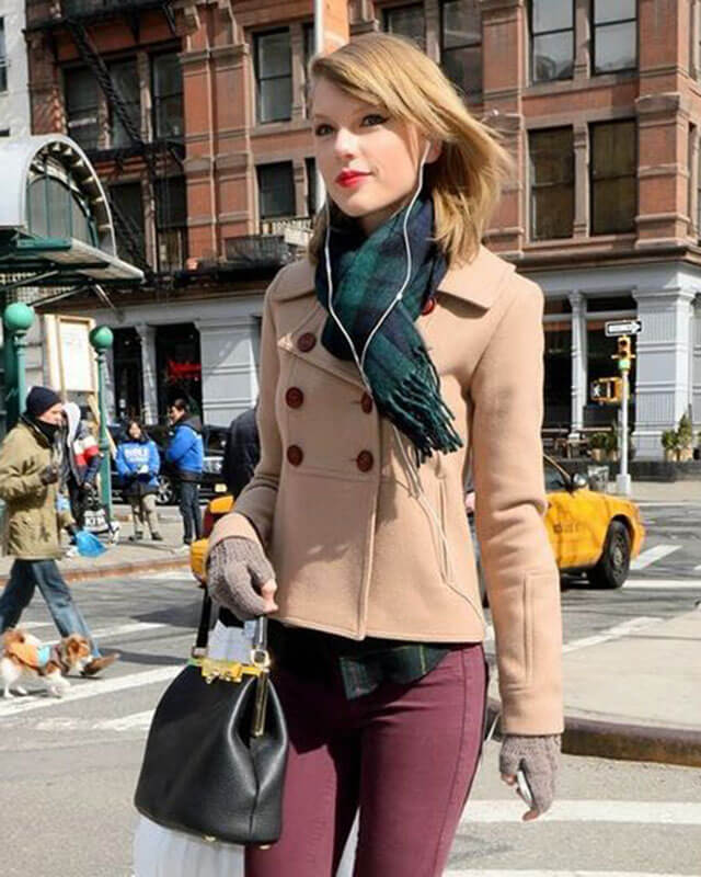 Taylor Swift Beige Short Coat