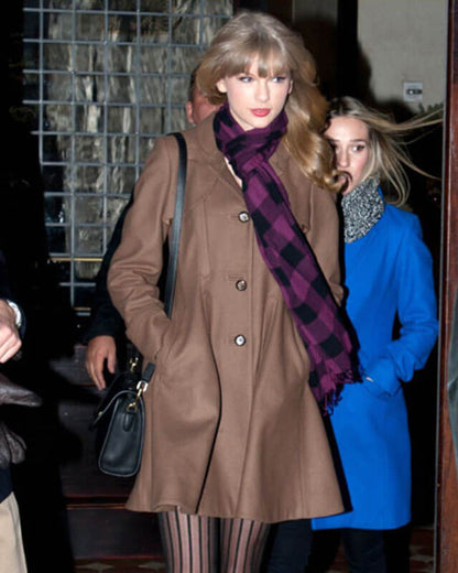 Taylor Swift Brown Frock Coat