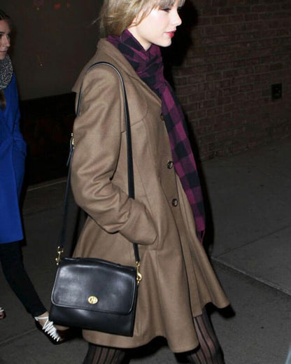 Taylor Swift Brown Frock Coat