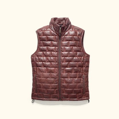 Brown Leather Vest