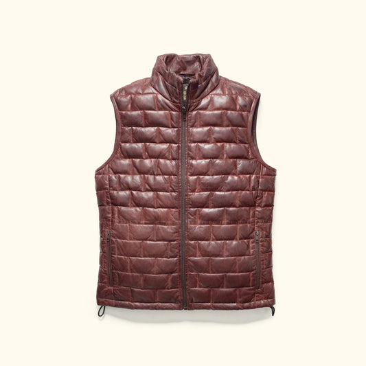 Brown Leather Vest