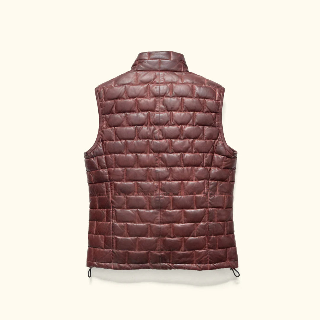 Brown Leather Vest