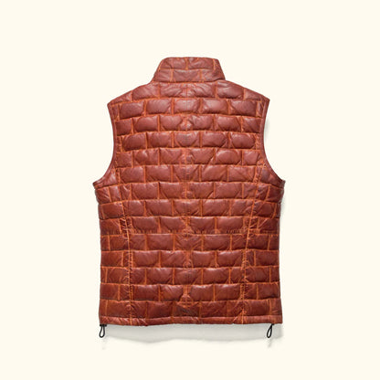 Whiskey Brown Leather Vest