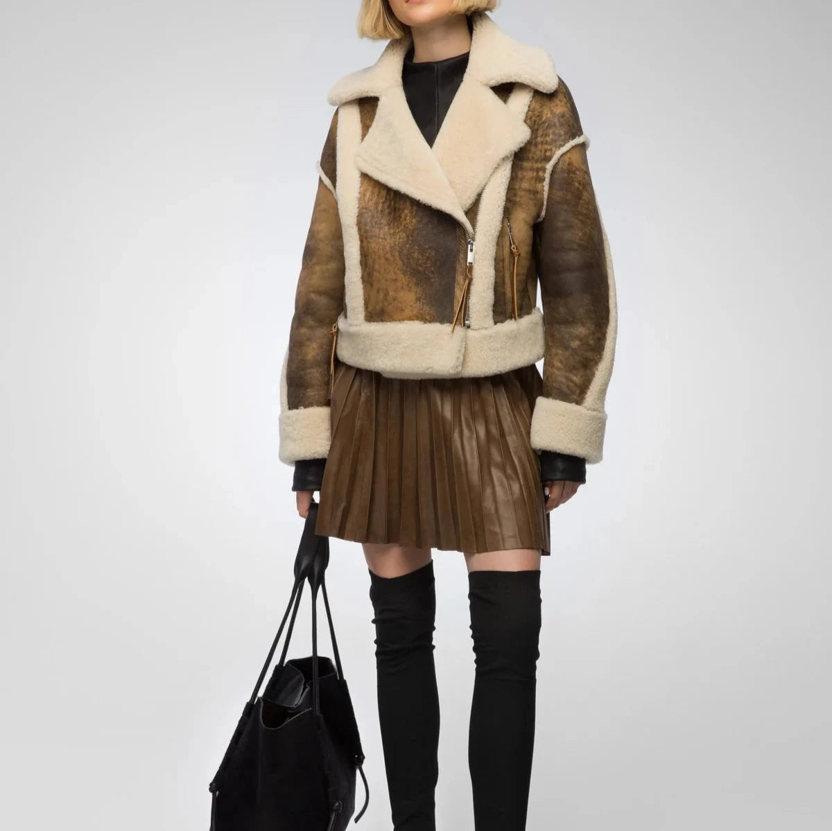 Brown Shearling Jacket