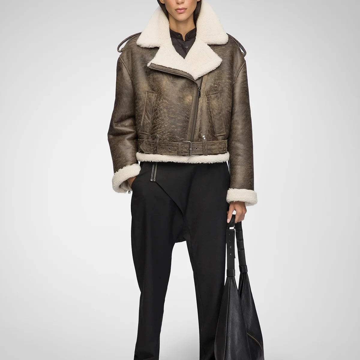 Brown Shearling Jacket