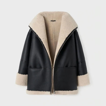 RAF Aviator Styled Sheepskin Shearling Leather Jacket