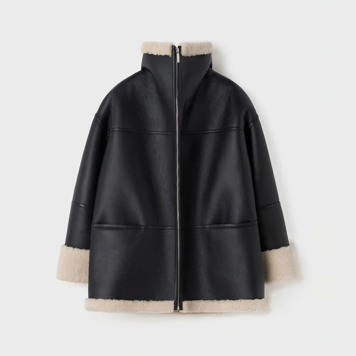 RAF Aviator Styled Sheepskin Shearling Leather Jacket