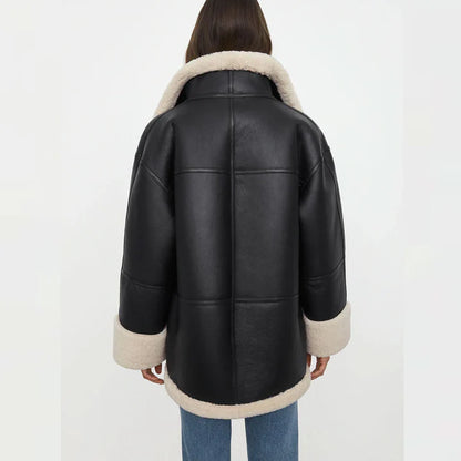 RAF Aviator Styled Sheepskin Shearling Leather Jacket