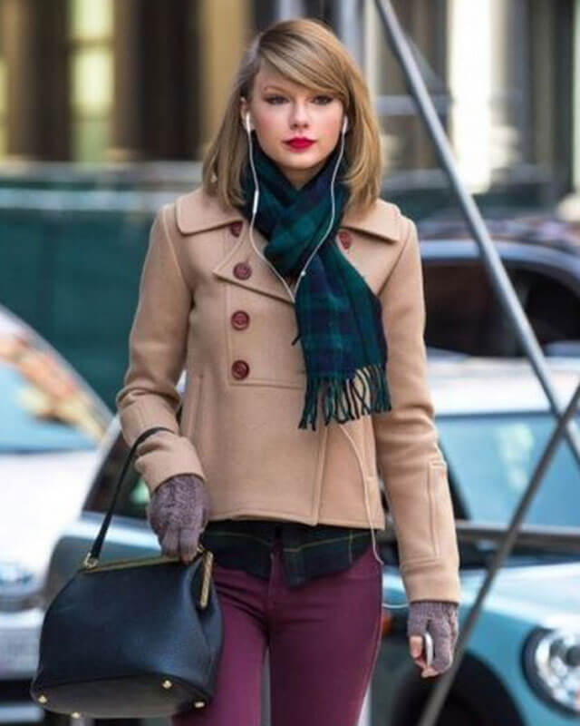 Taylor Swift Beige Short Coat