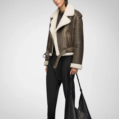 Brown Shearling Jacket