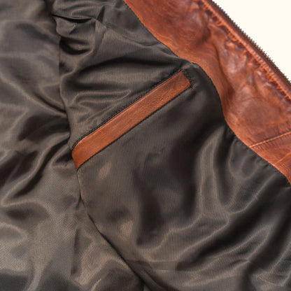 Whiskey Brown Leather Vest