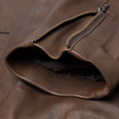 Brown Cafe Racer Jacket